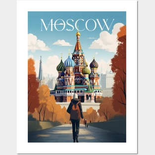 Affiche - Moscow - Russia -Saint Basil's Cathedral Posters and Art